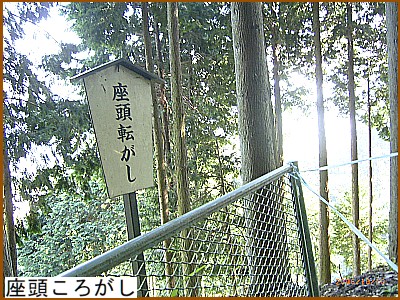 座頭ころがしの看板