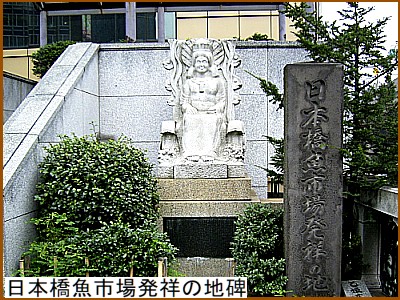日本橋魚市場発祥の地碑