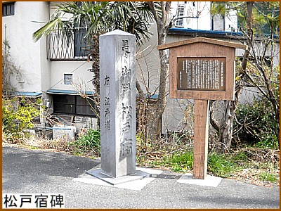 松戸宿碑