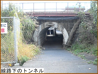 線路下のトンネル