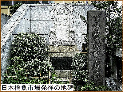 日本橋魚市場発祥の地碑